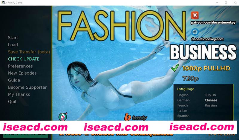 [PC游戏][时尚女王莫妮卡/Fashion Business EP4 V6 extra 中文版+作弊+额外内容解锁][更新/欧美SLG/7G]