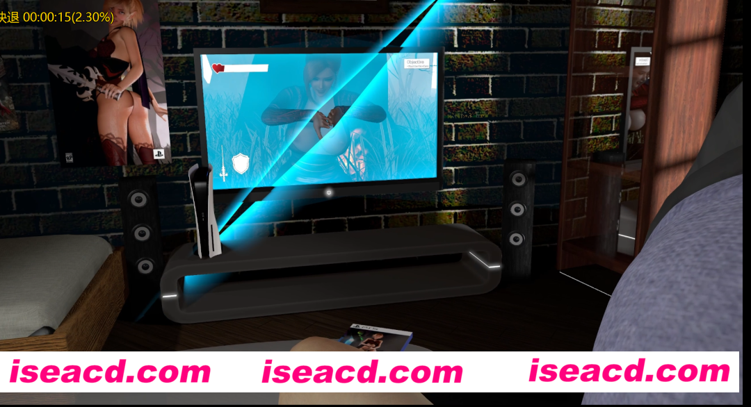 【3D同人/中文】游戏姬-穿越到现实世界的黑丝女主角被玩家捕获 【1.6G/CV】