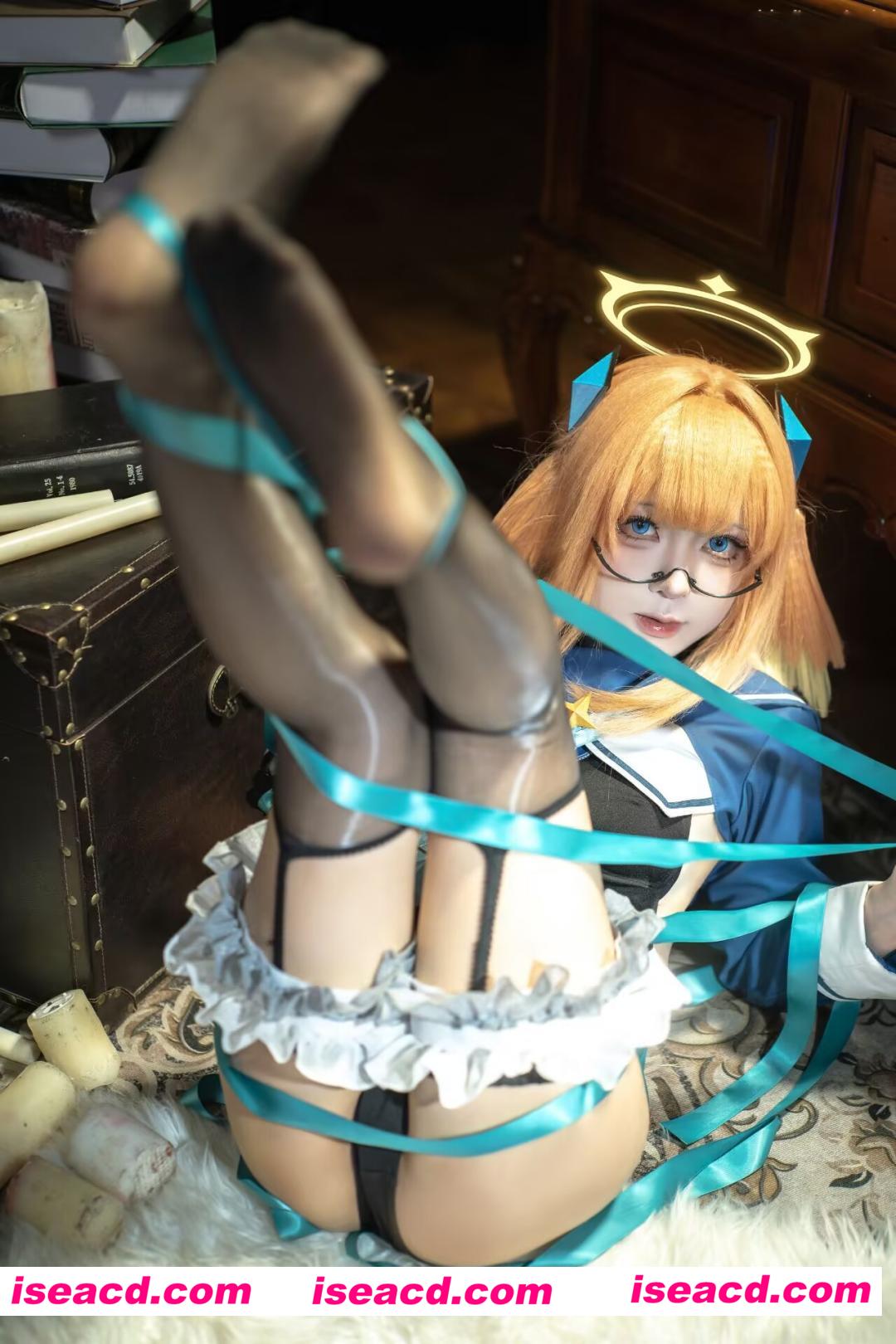 [COSPLAY] 矢量鱼 – 蔚蓝档案 圆堂志美子校服 [50P] [500M]